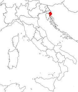 Location of Province of Carnaro