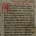 Image 23Opening lines of one of the Mabinogi myths from the Red Book of Hergest (written pre-13c, incorporating pre-Roman myths of Celtic gods): Gereint vab Erbin. Arthur a deuodes dala llys yg Caerllion ar Wysc... (Geraint the son of Erbin. Arthur was accustomed to hold his Court at Caerlleon upon Usk...) (from Myth)