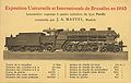 Ausstellung Brüssel 1910 Schnellzuglokomotive J.A.Maffei Typ: Pacific