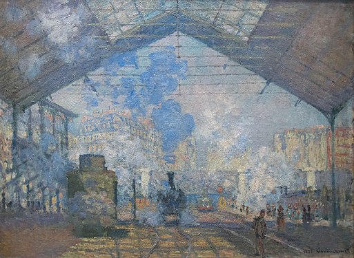 La Gare Saint-Lazare, de Monet, 1877.