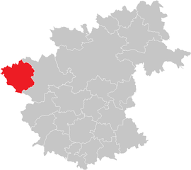 Poloha obce Langschlag v okrese Zwettl (klikacia mapa)