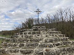 The Calvary of the Three Crosses. Le Calvaire des trois croix.