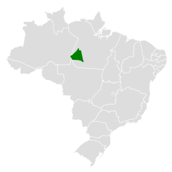 Distribución geográfica del saltarín coronidorado.