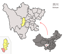 موقعیت شهرستان شیمیان در نقشه