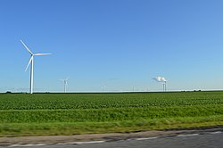 Turbines at the Rail Splitter Wind Farm