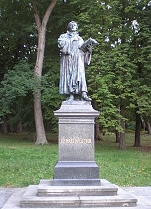 Martin Luther - památník v Aši