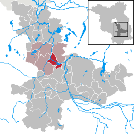 Kaart van Märkisch Buchholz