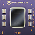 An illustration of Motorola's MPC7445 processor.