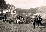 Rode Kruispost bij bastion Saxen, 1914