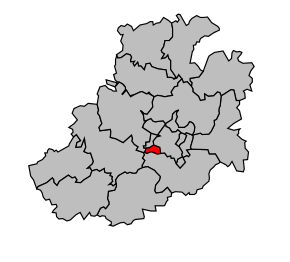 Cantonul Amiens 7e (Sud-Ouest) în cadrul arondismentului