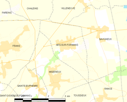 Ars-sur-Formans – Mappa