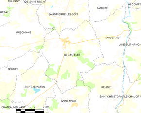 Poziția localității Le Châtelet