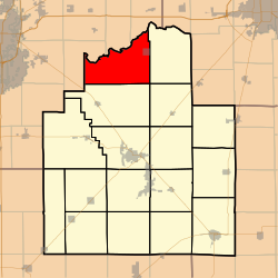 Location in Christian County