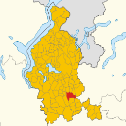 Cairates läge i Varese