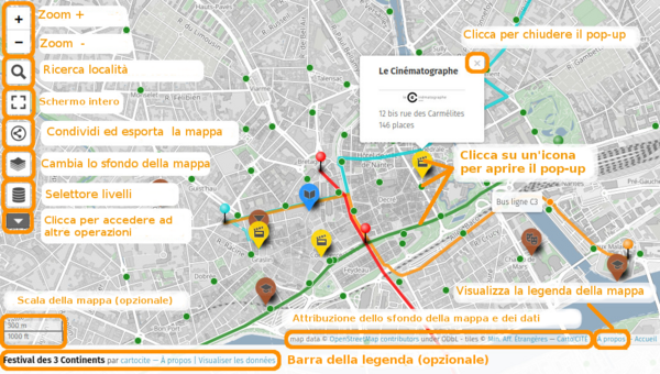 modalità edit di una mappa uMap