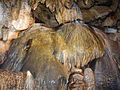 A Maximiliansgrotte cseppkőbarlang részlete