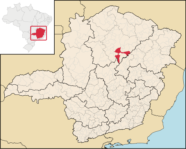 Localização de Bocaiuva em Minas Gerais