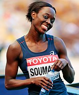 Die Titelverteidigerin Myriam Soumaré errang diesmal Bronze