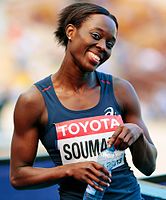 Myriam Soumaré, 2010 EM-Dritte, wurde Vizeeuropameisterin – sie war auch über 200 Meter sehr erfolgreich