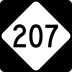 North Carolina Highway 207 marker