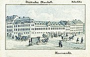 Der Neumarkt um 1860