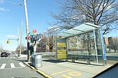 Halte bus di Staten Island, AS
