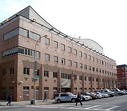 NYPD Police Service Area 6, which serves NYCHA developments in greater Harlem Police Area 6 148 St jeh.JPG