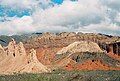 Veduta di una quebrada vicina a Cafayate