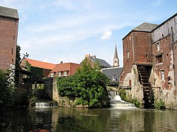 The Arenberg watermills on the river Senne