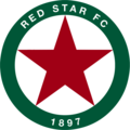 Logo du Red Star Football Club, Saint-Ouen, France.