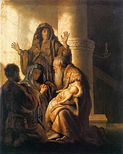 Rembrandt, Anne et Syméon dans le Temple.