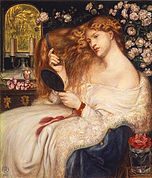 Lady Lilith, 1867, replica in waterverf, met het gezicht van Fanny Cornforth.