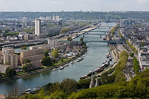 La Seine à Rouen (Haute-Normandie). (définition réelle 5 732 × 3 821)