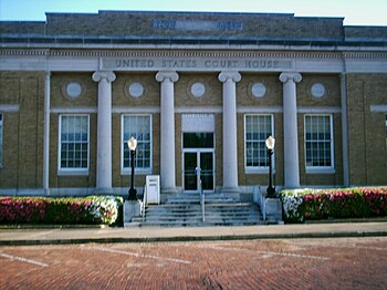 Sam B. Hall Federal Courthouse in Marshall, Te...