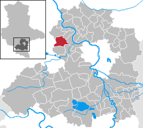 Poziția ortsteil Schochwitz pe harta districtului Saalekreis
