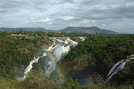 Les chutes de Shivanasamudra.