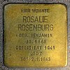 Stolperstein Schumannstraße 36 Rosalie Rosenburg