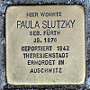 Stolperstein Thüringer Str 13 Slutzky Paula