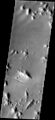 Cliché d'une partie de Tartarus Montes pris par Mars Global Surveyor