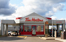 A drive-through only Tim Hortons location in Moncton, New Brunswick, Canada TimHortonsMoncton.JPG