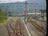 構内（2013年10月、草津線の列車内から）