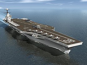 Computermodell der USS Enterprise (CVN-80)