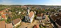 Luftaufnahme der Kirche St. Johannes Baptista