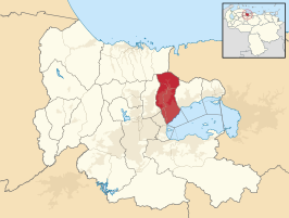 Locatie van de gemeente in Carabobo