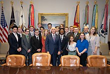 Vice President Mike Pence meeting with members of Generation Joshua
