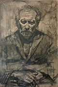 Un vieil homme Fusain sur papier à dessin 1928-1932