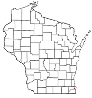 Location of Mount Pleasant, Wisconsin