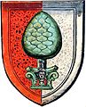 Wappen der Bibliothek zu Augsburg (Kolorierung um 1551–1600)