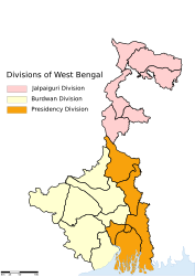 Divisione di Burdwan – Mappa