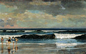 On the Beach, ca. 1869, Arkell Museum, Canajoharie NY